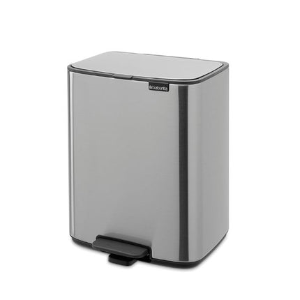 Brabantia Bo Pedal Bin, 12L Matt Steel at Napev GH