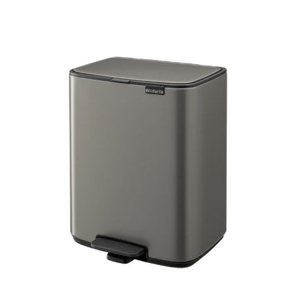 Brabantia Bo Pedal Bin, 12L Platinum at Napev GH