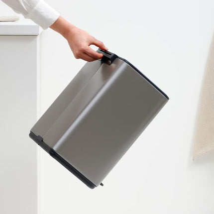 Brabantia Bo Pedal Bin, 12L Platinum at Napev GH