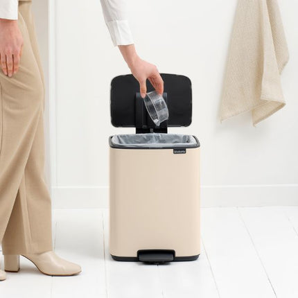 Brabantia Bo Pedal Bin, 12L Soft Beige at Napev GH