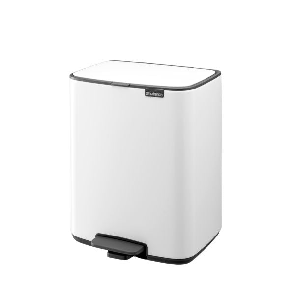 Brabantia Bo Pedal Bin, 12L White at Napev GH