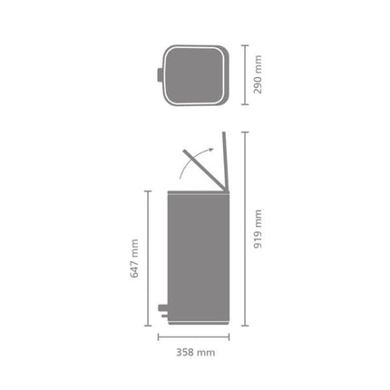 Brabantia Bo Pedal Bin, 30L at Napev GH