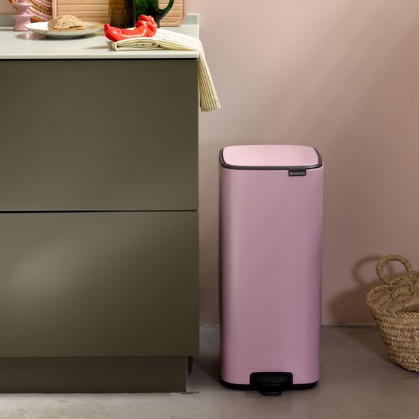 Brabantia Bo Pedal Bin, 30L Lilac Pink at Napev GH
