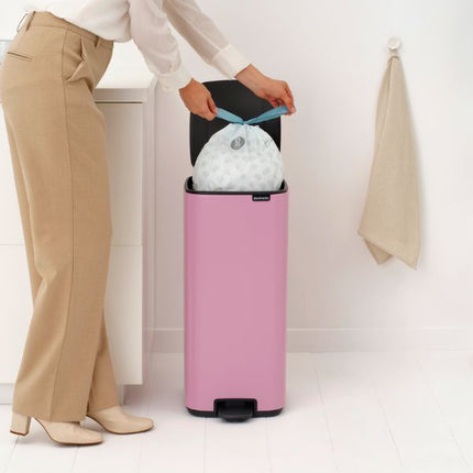 Brabantia Bo Pedal Bin, 30L Lilac Pink at Napev GH