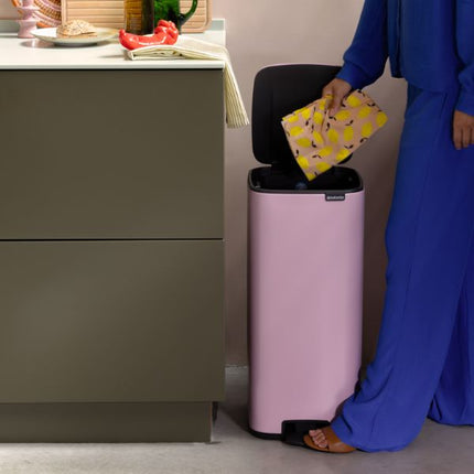 Brabantia Bo Pedal Bin, 30L Lilac Pink at Napev GH