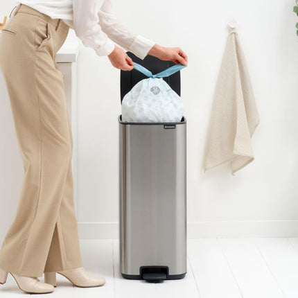 Brabantia Bo Pedal Bin, 30L Matt Steel at Napev GH