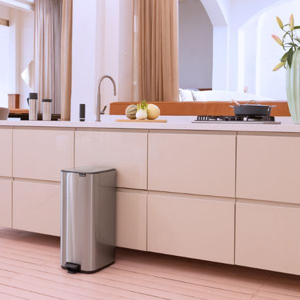 Brabantia Bo Pedal Bin, 30L Matt Steel at Napev GH