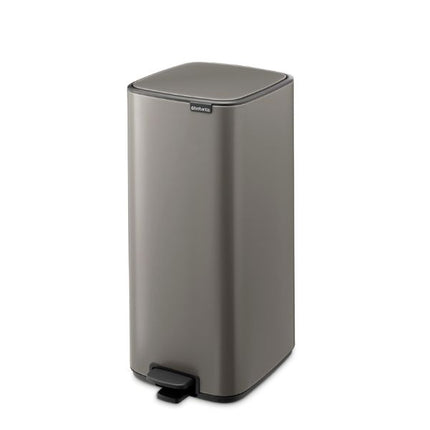 Brabantia Bo Pedal Bin, 30L Platinum at Napev GH