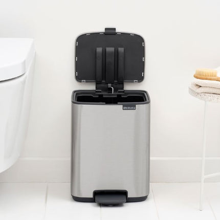 Brabantia Bo Pedal Bin, 7L Matt Steel at Napev GH