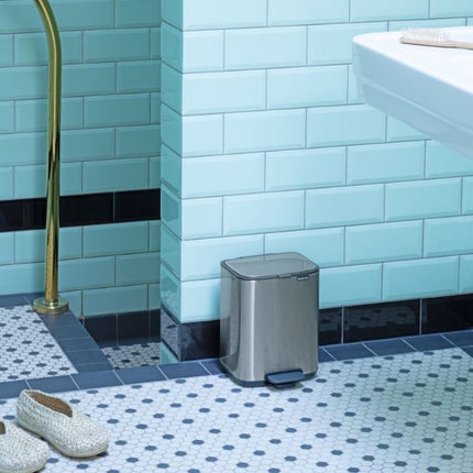 Brabantia Bo Pedal Bin, 7L Matt Steel at Napev GH