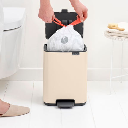 Brabantia Bo Pedal Bin, 7L Soft Beige at Napev GH