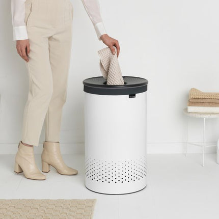 Brabantia Laundry Bin, 60L, Plastic Lid at Napev GH