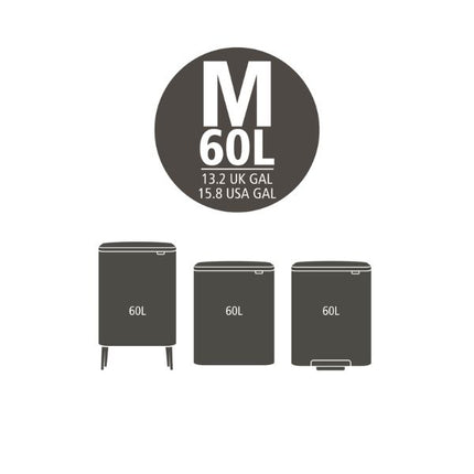 Brabantia PerfectFit Bags, Code M, 60L, 40 Bags at Napev GH