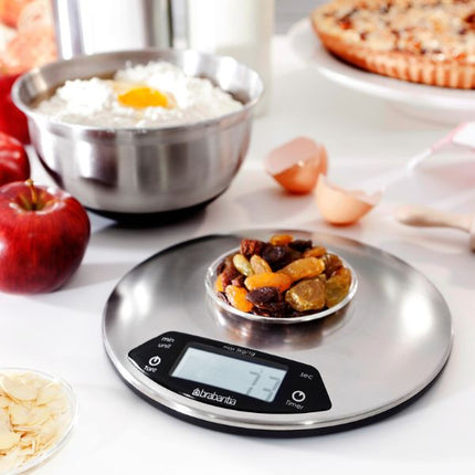 Brabantia Profile Digital Kitchen Scales, Round at Napev GH