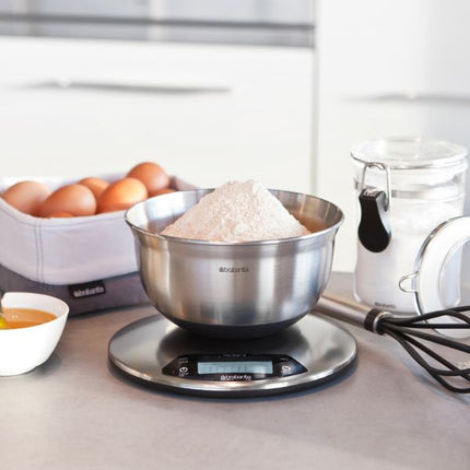 Brabantia Profile Digital Kitchen Scales, Round at Napev GH