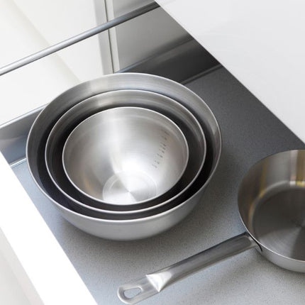 Brabantia Profile Mixing Bowl Set, 1.0L+1.6L+3.0L at Napev GH