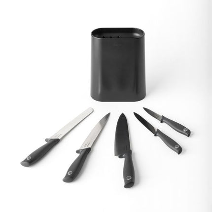 Brabantia Tasty+ Knife Block plus Knives at Napev GH