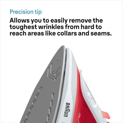Braun 1900w Steam Iron - SI1019RD at Napev GH