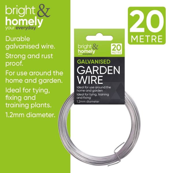 Bright & Homely Multi-Purpose Galvanised Garden Wire at Napev GH