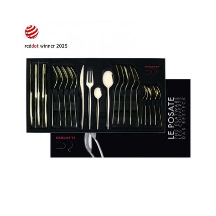 Bugatti Natura Champagne 24 Piece Cutlery Set at Napev GH