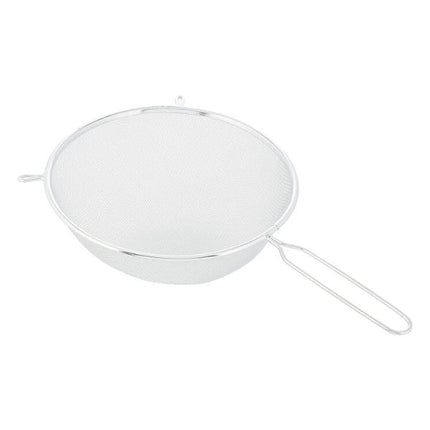 Chef aid metal strainer 24cm on white background