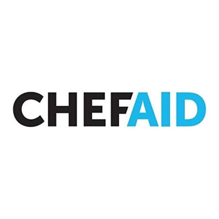 Chef Aid logo in black and blue on a white background.