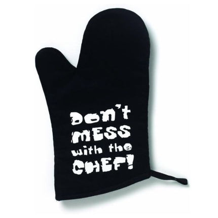 Cooksmart "Don't Mess with the Chef" Single Oven Glove at Napev GH