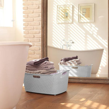Curver Rattan Laundry Basket 47L at Napev GH