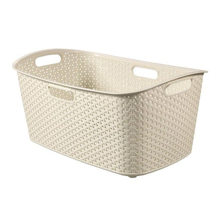 Curver Rattan Laundry Basket 47L at Napev GH