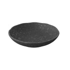 Dalebrook Mineral Agate grey 1.3L melamine serving dish with a wide, shallow shape and mottled crackle-effect finish.