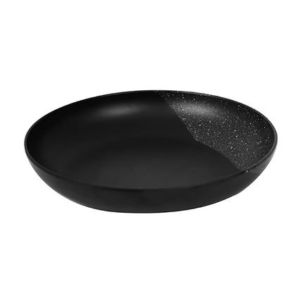 Round black serving bowl for the Dalebrook Nimble buffet stand, showing its smooth interior and speckled outer finish.