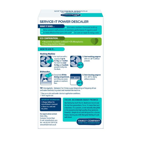 Dr Beckmann Service It Power Descaler 2x50g at Napev GH