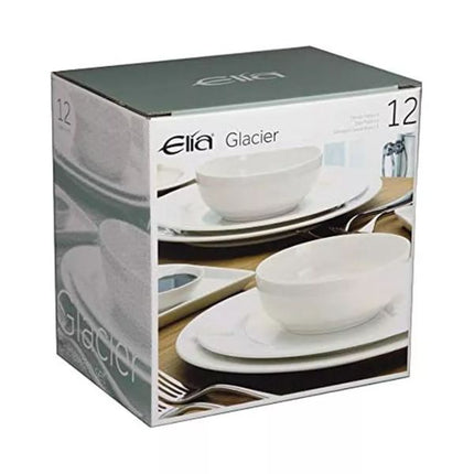 Elia Glacier 12 Piece Dinner Set at Napev GH