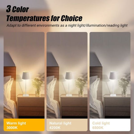 Extrastar LED Desk Lamp Rechargeable - White at Napev GH