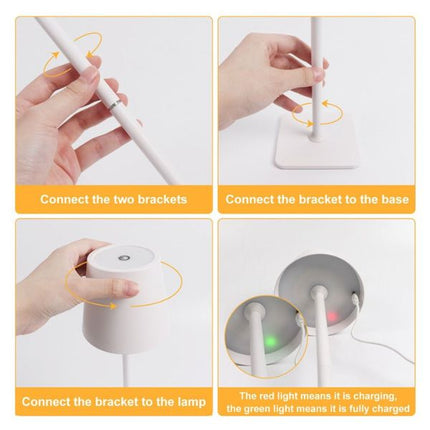 Extrastar LED Desk Lamp Rechargeable - White at Napev GH