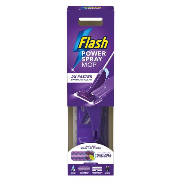 Flash Power Spray Mop Starter Kit-Washable at Napev GH