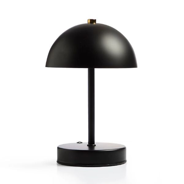 Global Gizmos 25cm Mushroom Table Lamp - Black at Napev GH