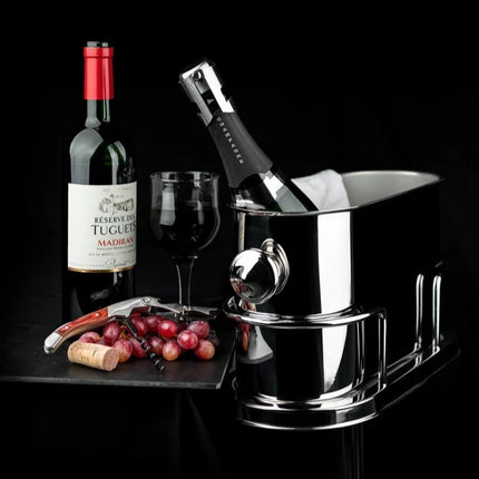 Grunwerg Oval Champagne Bucket & Stand Set at Napev GH