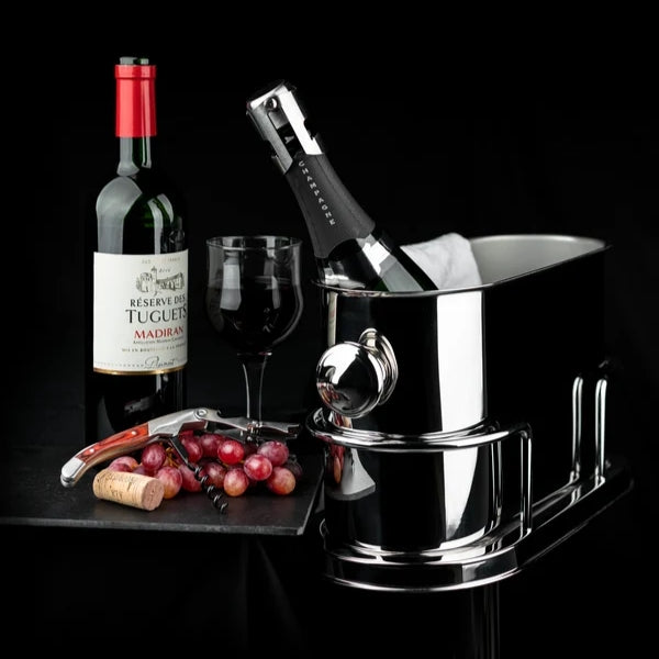 Grunwerg Oval Champagne Bucket & Stand Set at Napev GH