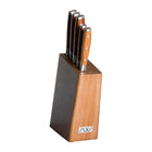Grunwerg RF Ashwood 6 Piece Knife Block Set at Napev GH