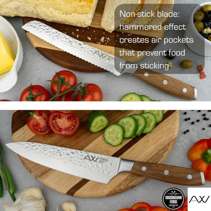 Grunwerg RF Ashwood 6 Piece Knife Block Set at Napev GH