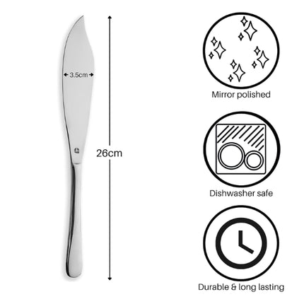 Grunwerg Windsor 18/0 Cake Knife Dimensions at Napev GH