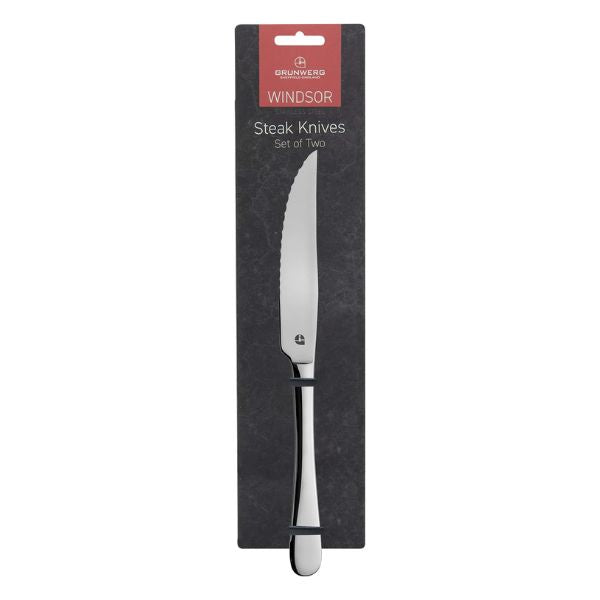 Grunwerg Windsor Steak Knife Set | Pack of 2 | Napev