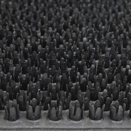 JVL Black Rubber Condor Astro Turf Effect Doormat 40x60cm at Napev GH