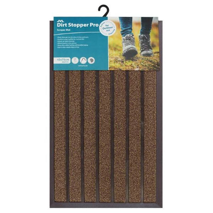 JVL Dirt Stopper Pro Scraper Doormat 45x75cm at Napev GH