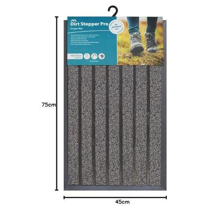 JVL Dirt Stopper Pro Scraper Doormat 45x75cm at Napev GH