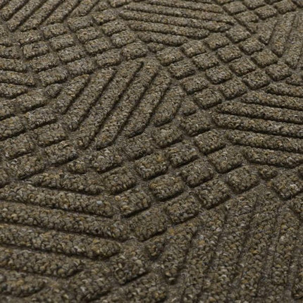 JVL Firth Tile Rubber Backed Door Mat, 40x70cm, Brown at Napev GH