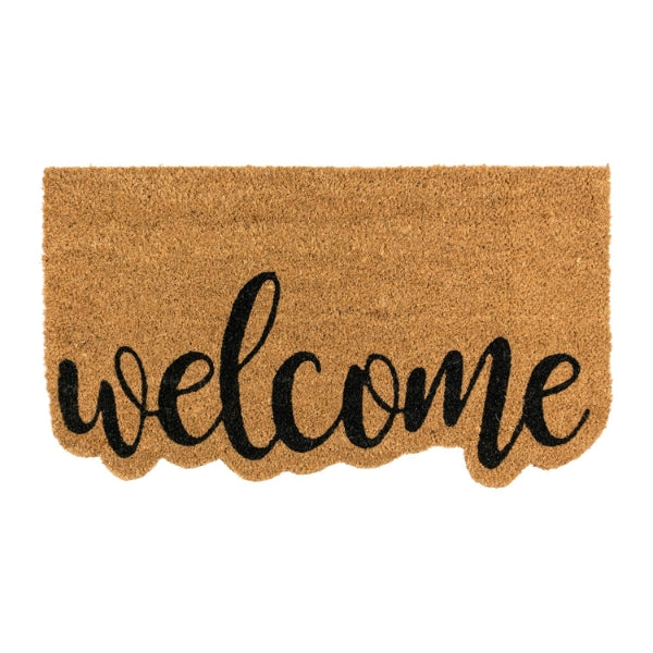 JVL Latex Shaped Coir - Welcome - 40x70cm at Napev GH