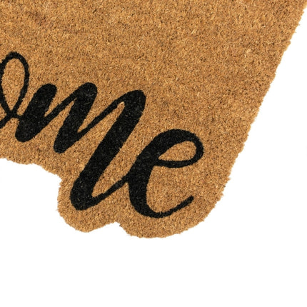 JVL Latex Shaped Coir - Welcome - 40x70cm at Napev GH
