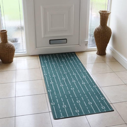 JVL Savio Runner - M/Washable 57X150cm-Teal at Napev GH